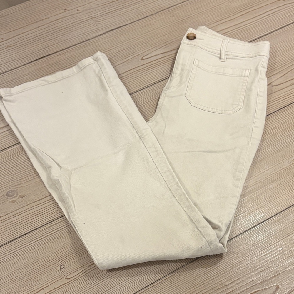 Loft cream jeans